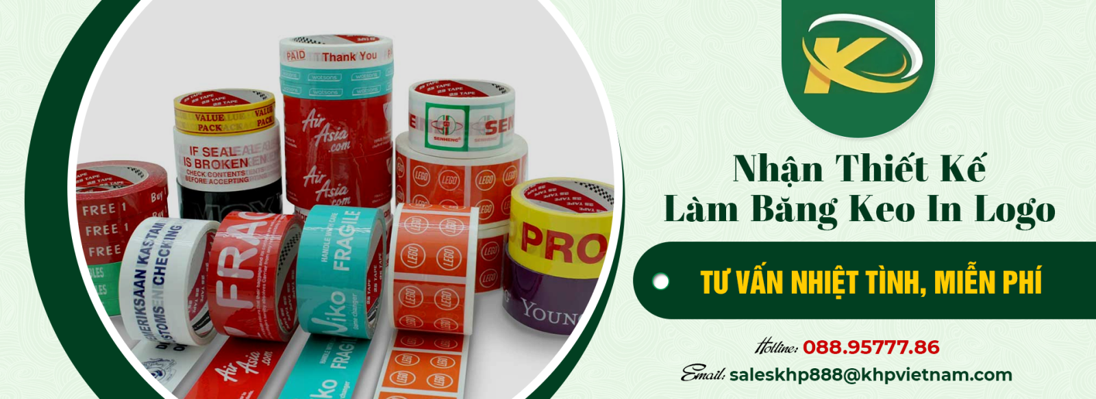 Giải pháp in băng keo theo yêu cầu thương hiệu sắc nét