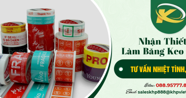 Thiết kế băng keo theo yêu cầu toàn quốc, in logo chuyên nghiệp